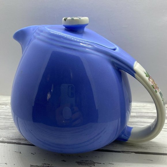 Vintage Halls Superior Quality Kitchenware Pert Sani-Grid Teapot Rose Parade 40s - Picture 1 of 8